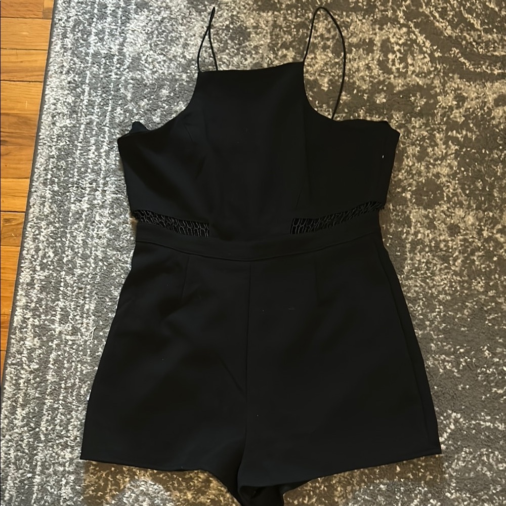 Black Sleeveless Romper
